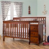 Dream On Me 5 in 1 Brody Convertible Crib with Changer Espresso