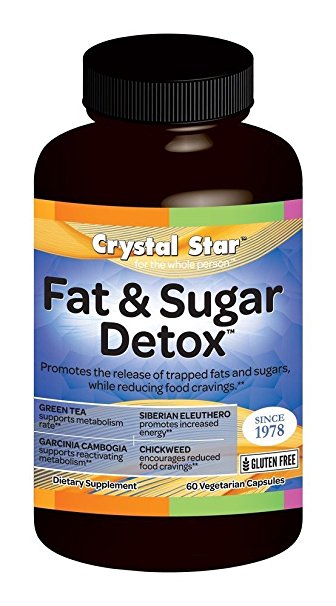 Crystal Star Fat and Sugar Detox Herbal Supplements, 60 Count