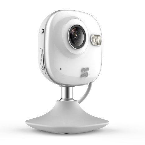 EZVIZ Mini HD 720p WiFi Home Security Camera with Motion Detection, 130° View, Night Vision, 16GB MicroSD