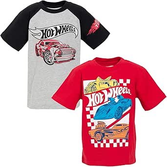 Hot Wheels 2 Pack Graphic T-Shirts Toddler to Little Kid