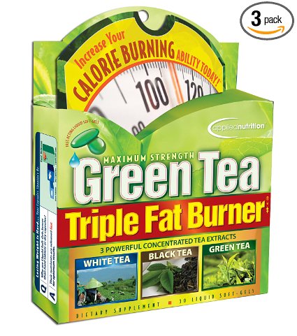 Applied Nutrition Green Tea Triple Fat Burner 30 Liquid Soft-Gels Pack of 3