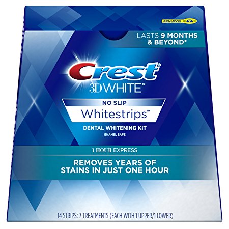 Crest 3D White 1 Hour Express Dental Whitening Kit with 7 Treatments