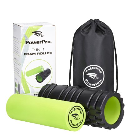 2-in-1 Foam Rollers *The BEST QUALITY foam rollers available! *Unique Targeted massage for Painful, Tight muscles   Smooth Roller for injury rehab! *FREE USER E-BOOK   EAT FIT GUIDE *FREE CARRY CASE!