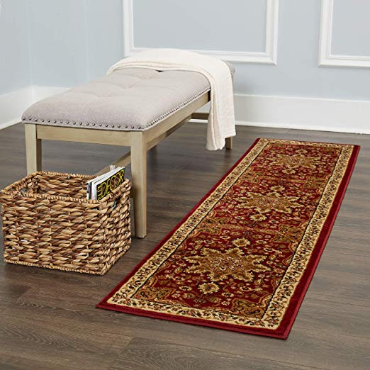 Home Dynamix 8083-200 Royalty Ursa Traditional Runner Area Rug 1'9"x7'2", Oriental Red