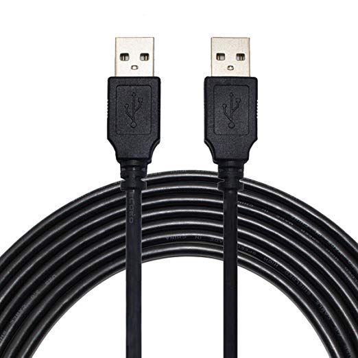 Inovat 25FT USB Extension Cable USB 2.0 Cable Type A Male to Type A Male AM to AM Black