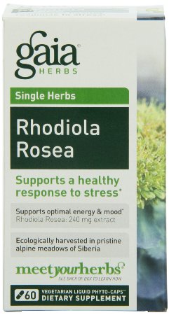 Gaia Herbs Rhodiola Rosea 60 Liquid Phyto-Capsules