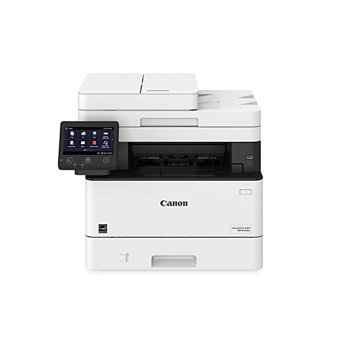 Canon Imageclass MF445dw - All in One, Wireless, Mobile Ready Duplex Laser Printer, with 3 Year Warranty and Expandable Paper Capacity Up to 900 Sheets (Item Code: 3514C004), White