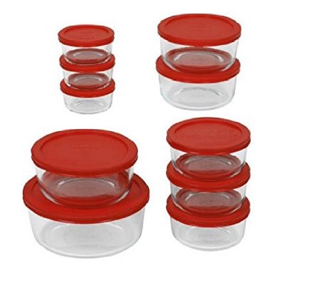 Pyrex Glass Storage Containers. (20 Piece Set).