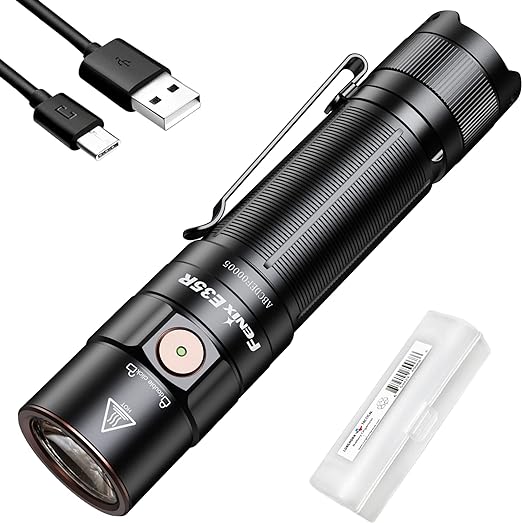 Fenix E35R EDC Flashlight, 3100 Lumens USB-C Rechargeable High Lumen Performance Flashlight with LumenTac Organizer
