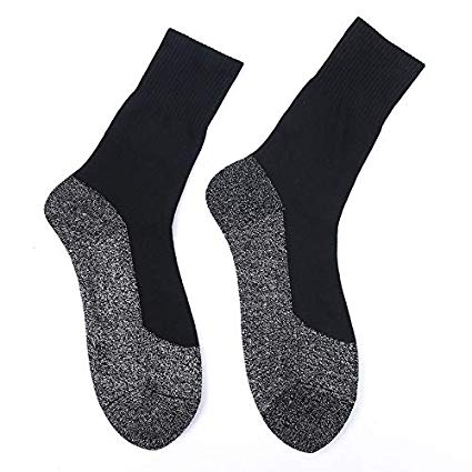 Ywillink 1 Pair 35 DegC Heat Keep Feet Long Sock Aluminized Fiber Insulation Below Socks