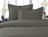 Elegant Comfort 4-Piece 1500 Thread Count Egyptian Quality Bed Sheet Sets with Deep Pockets King Grey