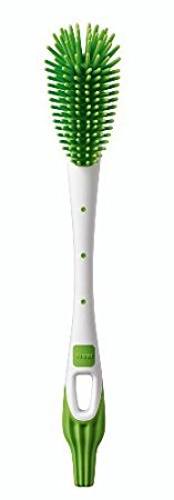 MAM Soft Baby Bottle Brush, Green/White