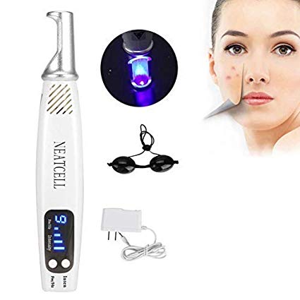 Scar Removal Machine, Professional Blue Light Picosecond Scar Tattoo Removal Pen Melanin Diluting Beauty Device With Eyeglass