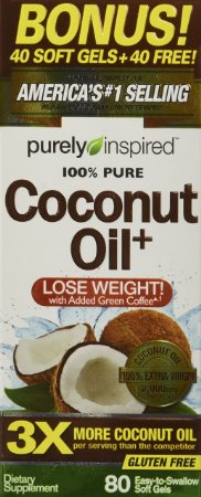 Purely Inspired 100 Pure Coconut Oil 80 Count
