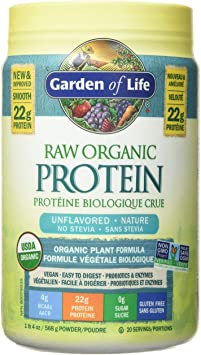 Garden Of Life Raw Organic Protein, Unflavored, 568g