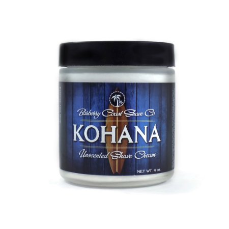 KOHANA - Unscented Shaving Cream - Perfect for Men with Sensitive Skin - Made with Pure Shea Butter White Tea and All Natural Ingredients - Full of Organic Soothers Moisturizers and Anti-Oxidants