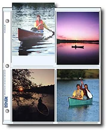 Print File Photo Pages Holds Eight 4x5" Prints, Pack of 25