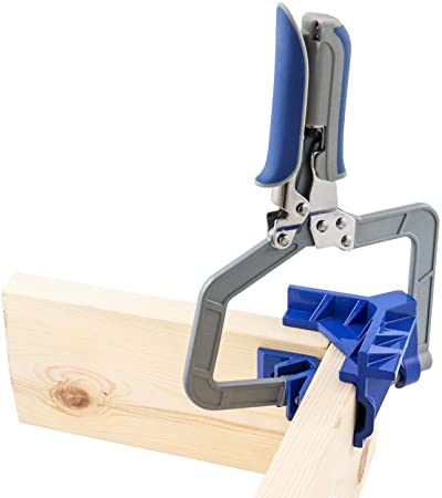 QWORK 90 Degree Corner Clamp, 3in. Throat Corner Joining Tool for Wood-working, Welding, Photo Frame