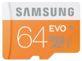 Samsung Memory 64 GB Evo MicroSDXC UHS-I Grade 1 Class 10 Memory Card with SD Adapter