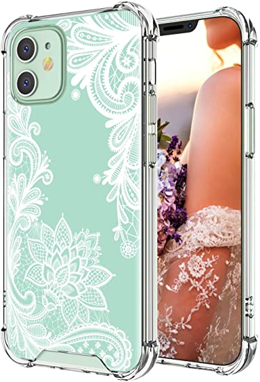 Cutebe Case for iPhone 12,iPhone 12 Pro, Shockproof Series Hard PC  TPU Bumper Protective Case for iPhone 12/iPhone 12 Pro 5G 6.1 Inch 2020 Released(White)