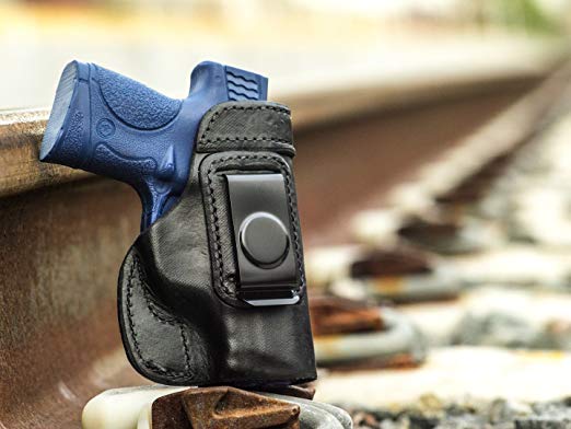 OutBags USA LS2MPC Full Grain Leather IWB Conceal Carry Holster for S&W M&P9c, M&P40c, M&P M2.0 Compact 3.6". Handcrafted in USA.