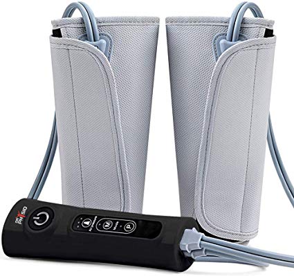 Dr Physio (Usa) Electric Air Compression Blood Circulation Machine Leg Calf Foot Massagers For Body Pain Relief Massager (Black)