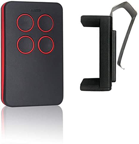 Universal Garage Door Opener Remote with Intellicode Security Technology,Control Up to 4 Garage Door Remote-Compatible with Genie Garage Door Openers（Red）