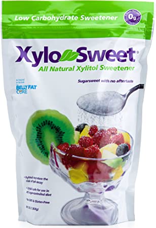 XyloSweet Non-GMO Natural Xylitol Sweetener, Granules, 3 Pound