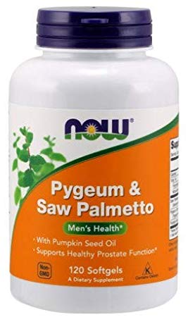 Pygeum & Saw Palmetto Extract, 25 mg/80 mg, 120 Sgels by Now Foods (Pack of 2)