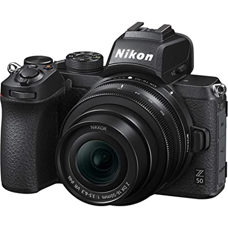 Nikon Z50 Mirrorless Camera Body with Z DX 16-50mm f/3.5-6.3 VR Lens, 3X Optical Zoom, Silver