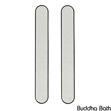 2 Pack Buddha Bath Metal Hand and Foot File - Wet and Dry Use - Dual Sided - Long Lasting Stainless Steel, Removes Callus and Dry Skin for Extra Smooth Hands and Feet.