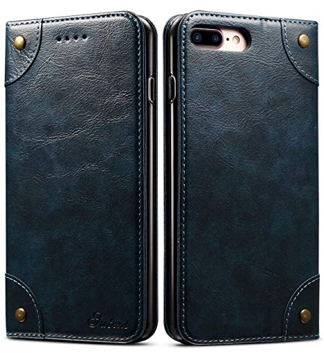 SINIANL Case for iPhone XS Max/XR/XS/X/8/8 Plus/7/7 Plus Leather Wallet Case Card Holder Slots Flip Cover