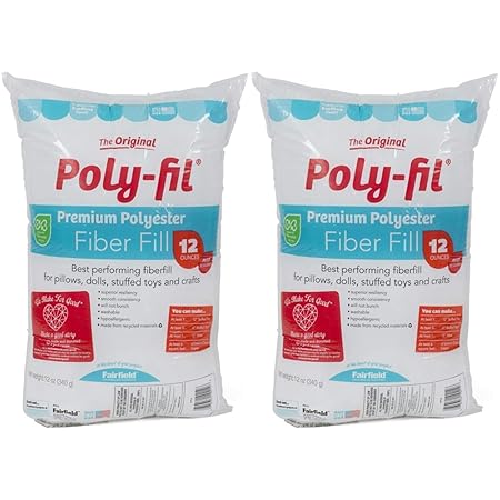 Fairfield 100% Polyester Poly-Fil 12 oz (Pack of 2)
