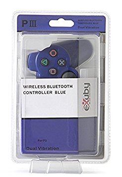 eXuby Dark Blue Direct Bluetooth Wireless Controller Compatible with Sony PS3 and Playstation 3 (6-Axis and Dual-Vibration)