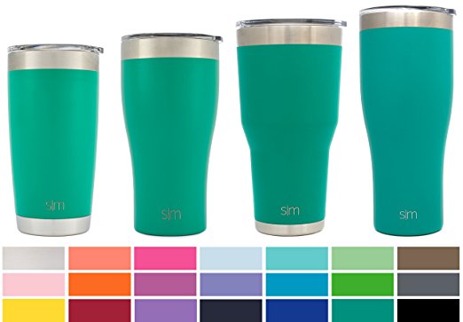 Simple Modern 30oz Cruiser Tumbler - Vacuum Insulated Double Wall Cupholder Friendly - 890 ml 18/8 Stainless Steel Green Travel Mug - Emerald
