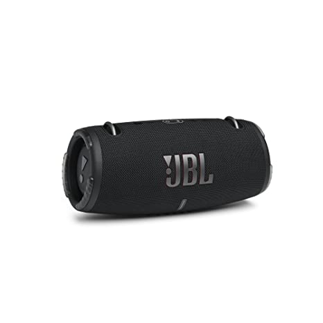 JBL Xtreme 3, Wireless Portable Bluetooth Speaker, Pro Sound with Powerful Bass Radiators, Built-in Powerbank, Partyboost, IP67 Water & Dustproof, AUX & Type C (Black, Without Mic)