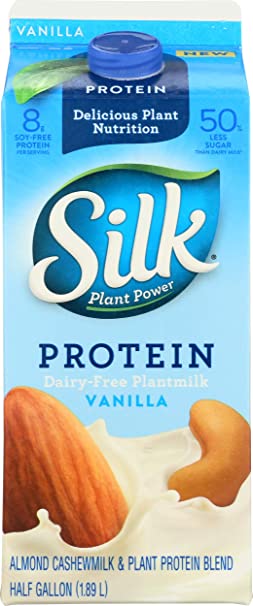 Silk Almond & Cashew Protein Nutmilk, Vanilla, 64 oz