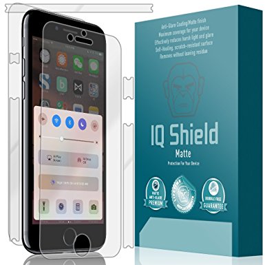 iPhone 7 Screen Protector, IQ Shield Matte Full Coverage Anti-Glare Screen Protector   Full Body Skin for iPhone 7 Bubble-Free Film - with