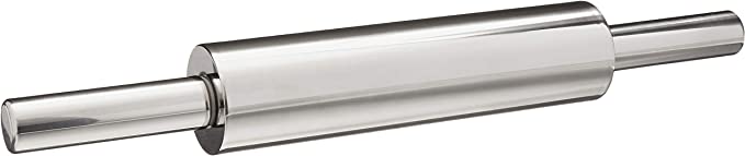 Fox Run 8654 Rolling Pin, Stainless Steel, 18.5 inch