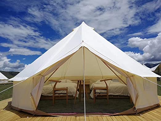 Dream House Outdoor Waterproof Oxford Cloth Family Camping Bell Tent Resort Glamping Yurt
