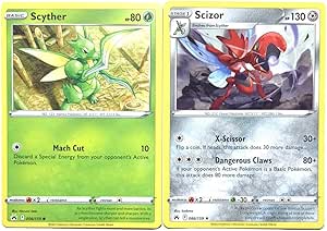 Scizor 086/159 - Crown Zenith - Pokemon Evolution Card Set - Rare 2 Card Lot