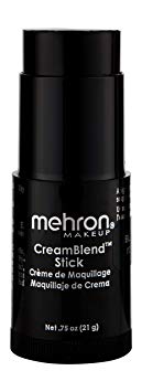 Mehron Makeup CreamBlend Stick (.75 oz) (BLACK)