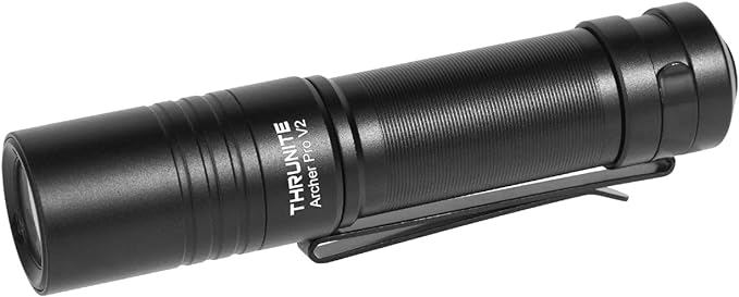 ThruNite Archer Pro Upgraded Verison EDC Flashlight, High 950 Lumen Tail Switch LED Flashlight, USB Type C Rechargeable Little Pocket Penlight for Camping, Outdoor - Black Cool White