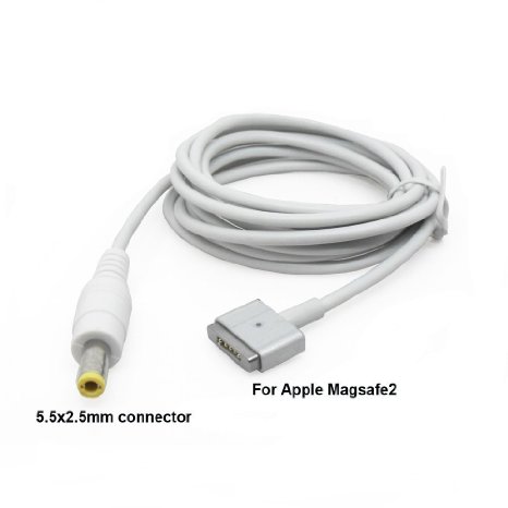 T-Head Power Bank Male Connector DC MagSafe 2 Cable For Apple Macbook Air Pro 5.5x2.5mm