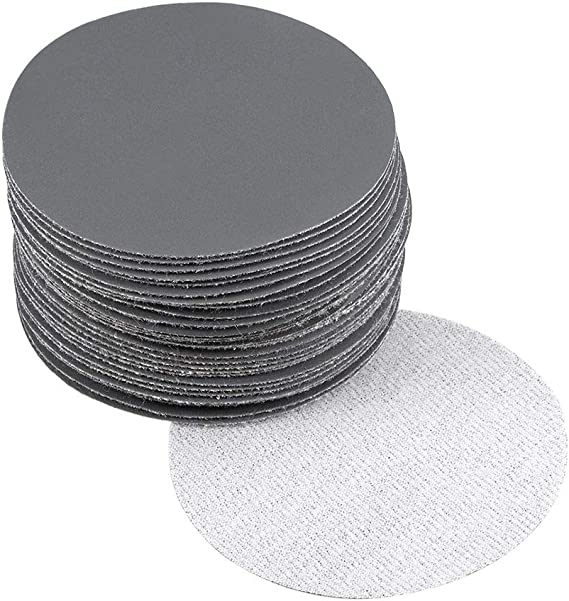 uxcell 3 Inch Wet Dry Sanding Discs 1500 Grit Hook and Loop Sandpaper Electrostatic Sand Planting Silicon Carbide 30pcs