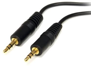 StarTech.com 6 ft. (1.8 m) 3.5mm Audio Cable - 3.5mm Audio Cable - Gold Plated Connectors - Male/Male - Aux Cable (MU6MM)