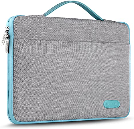 Hseok Laptop Sleeve 13-13.5 Inch Case Briefcase, Compatible All Model of 13.3 Inch MacBook Air/Pro, XPS 13, Surface Book 13.5" Spill-Resistant Handbag for Most Popular 13"-13.5" Notebooks, Sky Gray