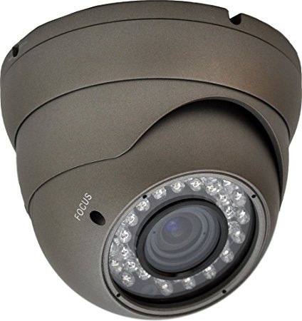 LTS LTCMD718H Night Vision Metal Dome Camera with 1/3-Inch Sony CCD, 540TVL, and 2.8-10mm Wide Angle Vari-Focal Lens