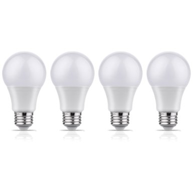 U07STORE 60W Equivalent A19 LED Warmlight Bulb,2700K Warmlight,Not Dimmable,4-Pack