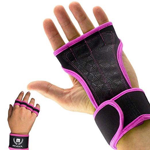 Mava Sports Cross Training Gloves with Wrist Support for WODs,Gym Workout,Weightlifting & Fitness-Silicone Padding, No Calluses-Suits Men & Women-Weight Lifting Gloves for a Strong Grip